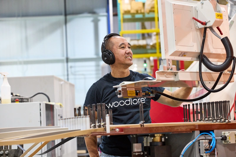 Image of an employee enjoying their work.